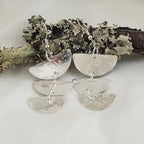 3 Sterling Silver Semicircle Earrings