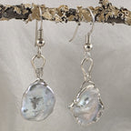 Sterling Silver & Keshi Pearl Earrings