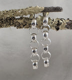 Sterling Silver Loop Drop Studs