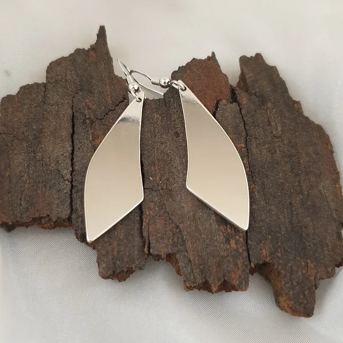 Sterling Silver Abstract Earrings