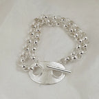 Sterling Silver Bracelet with 7 mm Belcher Chain
