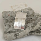 Sterling Silver Patterned Double Pendant