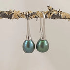 Sterling Silver Pearl Drop Earrings