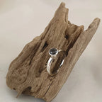 Sterling Silver Ring with  0.56 ct Burmese Grey Spinel