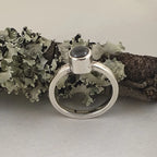 Sterling Silver Ring with  0.56 ct Burmese Grey Spinel