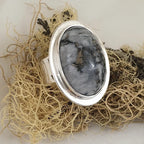 Sterling Silver Ring with Josephine's Crown (Josephinite)