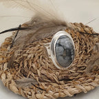 Sterling Silver Ring with Josephine's Crown (Josephinite)