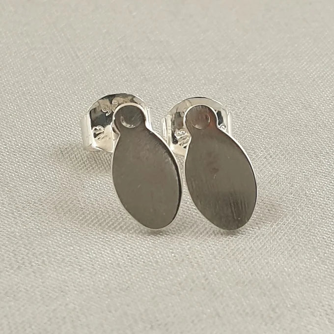 Sterling Silver Teardrop Studs